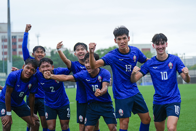 U20 Campuchia đại thắng ở trận ra quân